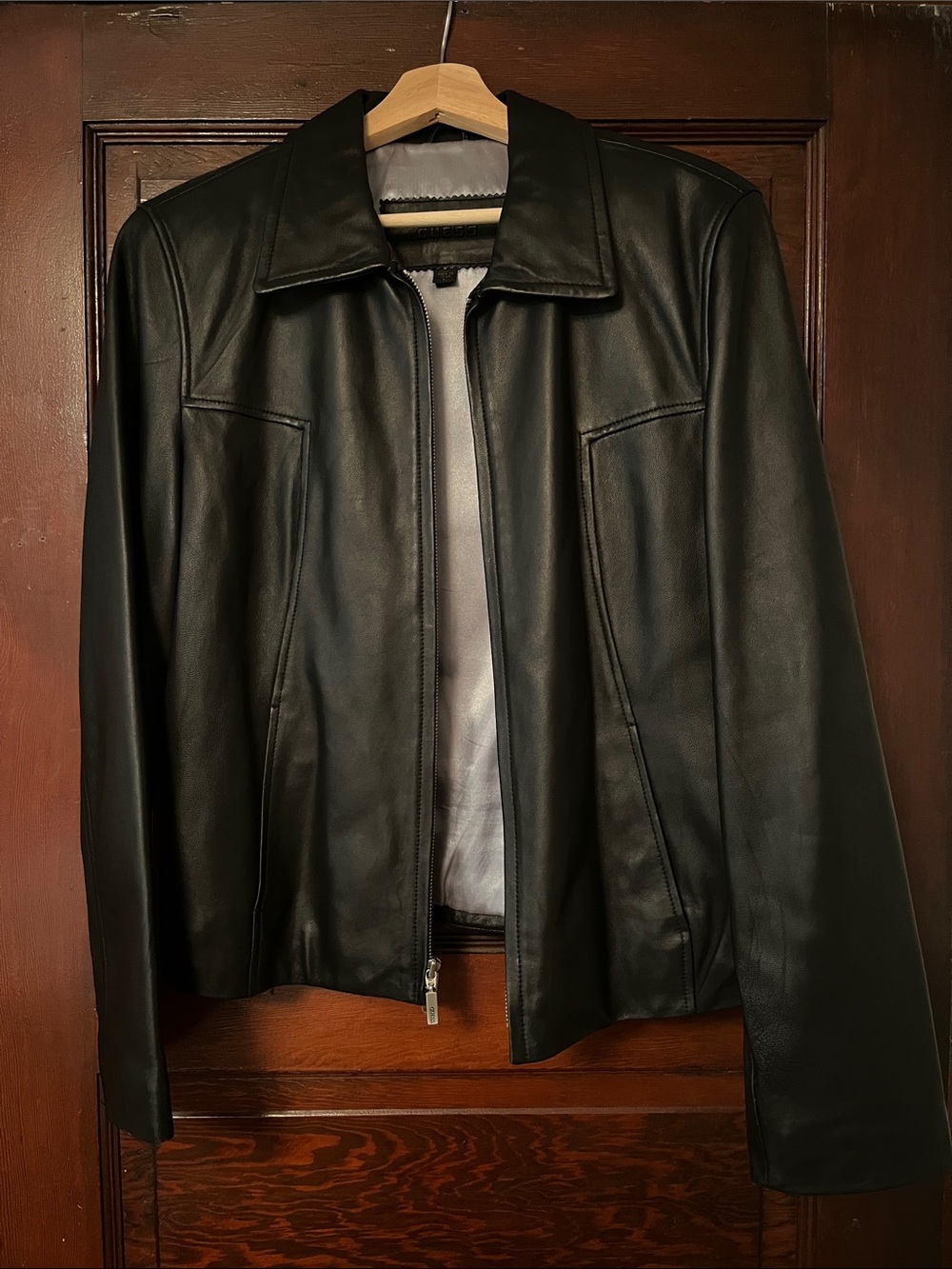 Classic Black Leather Jacket for Women